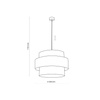 Lampa wisząca CALISTO 3 BLACK Ø 50 (5099) - TK Lighting
