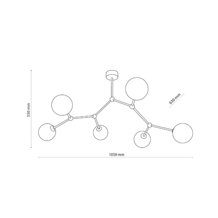 Lampa sufitowa FAIRY 6 PŁ (4856) - TK Lighting