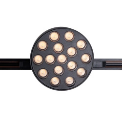 MAXLIGHT N0012N raster MICRO11 12W Czarny okrągły 3000K On-Off