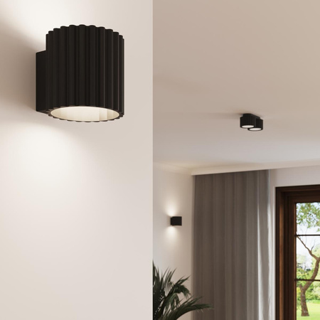 Plafon AURA 2 czarny Gx53 (SL.1788) - Sollux Lighting