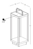 OUTDOOR PORTABLE LIGHT WITH SOLAR 3W GRAPHITE (E302 Zambelis) - Zambelis