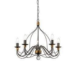 Lampa wisząca CORTE SP5 kol.rdzawy (057187) Ideal Lux - żyrandol