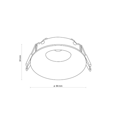 Lampa wpuszczana EYE biała IP 44 (3500) - TK Lighting