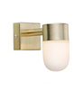 MENTON Kinkiet 1Loty Szczotkowany/Opal IP44
