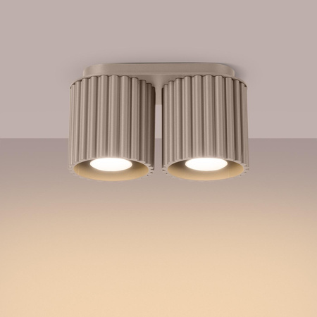 Plafon AURA 2 taupe GU10 (SL.1815) - Sollux Lighting