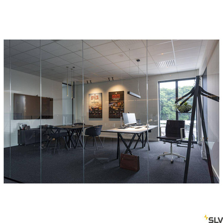 HELIA 30, lampa wisząca, LED, 3000K, okrągła, kolor czarny, rozeta płaska do zabudowy, 7,5W (158400) - SLV
