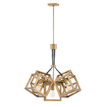 Lampa wisząca Ensemble - 5 źródeł światła - Szczotkowany brąz (QN-ENSEMBLE5P-BB) - Quintiesse