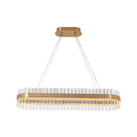 PENDANT LIGHT 72W 3000K STAINLESS STEEL-GLASS BRUSHED GOLD (22041 Zambelis) - Zambelis