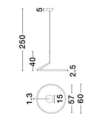 Lampa wisząca wewnętrzna ZUDANEZ (LE44777) - Luces Exclusivas