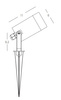 OUTDOOR SPIKE LIGHT 1XGU10 BLACK (E312 Zambelis) - Zambelis