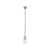 PENDANT LAMP 1XG9 OPAL GLASS-GOLD (22220 Zambelis) - Zambelis