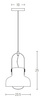 PENDANT 1L WHITE MATT (18190 Zambelis) - Zambelis