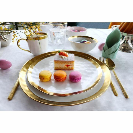 KARE kubek BELL biało-złoty (60504) - Kare Design