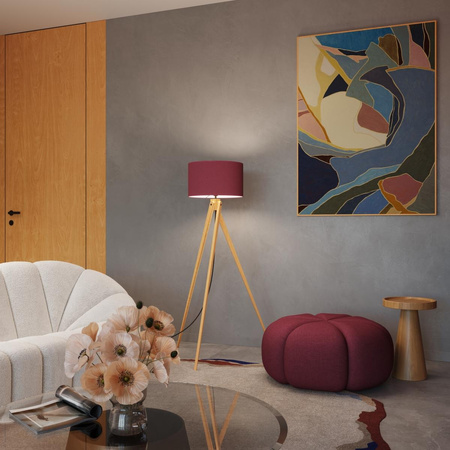 Lampa podłogowa na trójnogu  NATT burgund (SL.1907) - Sollux Lighting