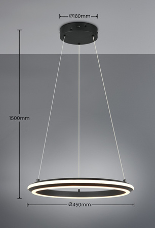 Nowoczesna lampa wisząca AMADOR (331010132) - Trio