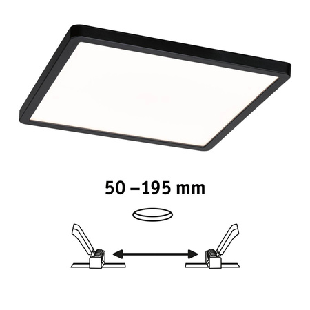 Panel Areo VariFit 230x230mm18W TuneW Zigbee czarny 230V (PL79967) - PAULMANN