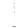 LED FLOOR LIGHT 12W 3000K GLASS &METAL WHITE+BLACK (20135 Zambelis) - Zambelis