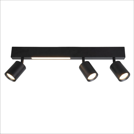 Lampa Sufitowa Magnet 9W+3xGU10 3000/4000K Czarny (ML1134) - Milagro