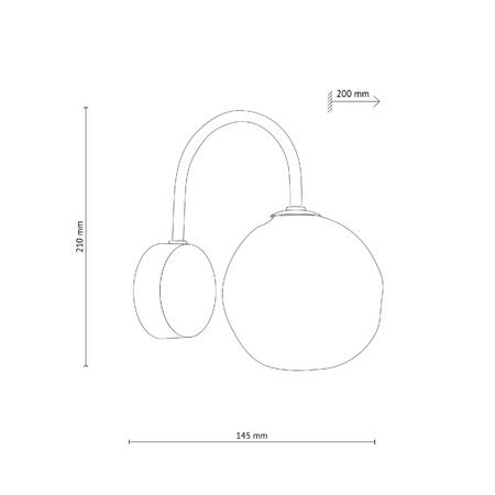 MISTY KINKIET 1XG9 (11016) - TK Lighting