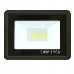 NAŚWIETLACZ HALOGEN BEZ CZUJNIKA CZARNY 30W B.ZIMNA 6000K - DomenoLED