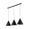 CONO BLACK LAMPA WISZĄCA 3 L LISTWA (10060) - TK Lighting