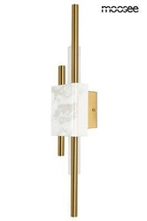 MOOSEE lampa ścienna EVANS biała / złota (MSE010100282) - Moosee