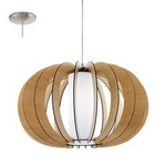 Lampa wisząca STELLATO 1 drewniana (95599 - EGLO) - żyrandol
