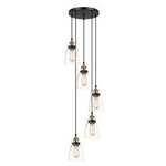 Lampa wisząca Francis (MDM-2563-5-GD-CL) Italux