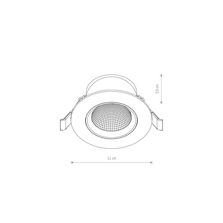 Lampa wpuszczana EGINA LED 10W 3000k (10553) - Nowodvorski