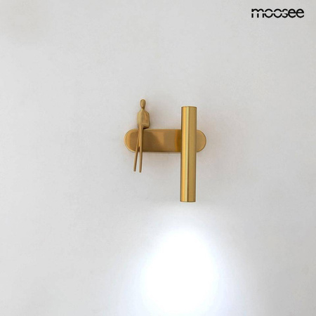 MOOSEE lampa ścienna BOY TUBE R złota (MSE1501100479) - Moosee