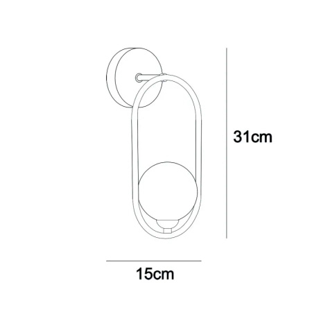 Kinkiet Lupus  (WL-3965-1-BL) - Italux