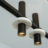 PENDANT LED LIGHT 2X7W + 20W 3000K MARBLE BLACK (23251 Zambelis) - Zambelis