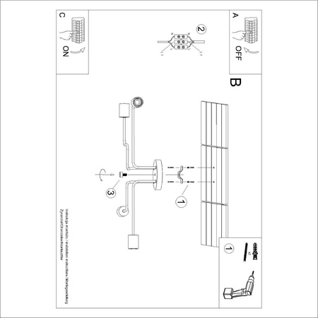 Żyrandol TIMBO 4 biały (SL.1665) - Sollux Lighting
