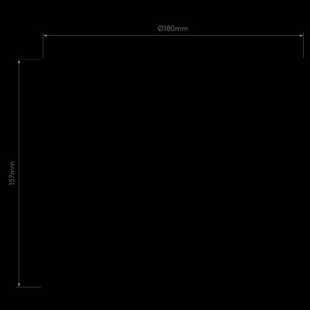 Klosz Nara Cone Glass - White (Opal) (5039005) - Astro Lighting