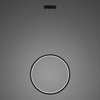 Lampa wisząca Ledowe okręgi No.1 X Φ80cm in 4k 43W czarny Altavola Design (LA073/X_80_in_4k_43W_black) - ALTAVOLA DESIGN