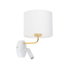 RICHI WHITE/GOLD KINKIET 1xE27+1xG9 (1370) - TK Lighting