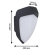 Oprawa elewacyjna IKOSEA LED 4.4W 3000K 350lm IP44 230V antracyt / tworzywo sztuczne (PL94517) - PAULMANN