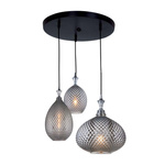 PENDANT LIGHT 3XE27 MAX 40W BLACK (19241 Zambelis) - Zambelis
