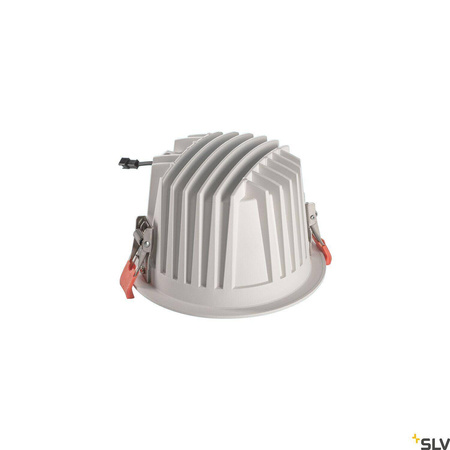 NUMINOS® DL XL, wewnętrzna oprawa sufitowa wpuszczana LED, biała/chrom, 3000 K 20° (1004023) - SLV