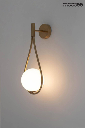 MOOSEE lampa ścienna ROMA złota (MSE010400204) - Moosee