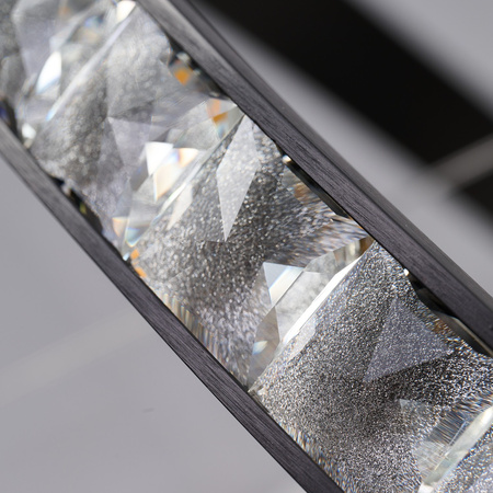 Kryształowa lampa wisząca AZALEA 60+40 3-STEP DIMM BK (AZ6773) Azzardo