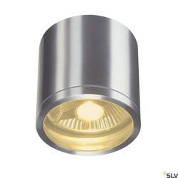 ROX CEILING OUT, QPAR11, lampa sufitowa outdoor, szczotkowane aluminium, maks. 50W,IP44 (1000332) - SLV