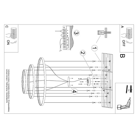 Żyrandol RIO 3 55/78/110 zielona oliwka LED 3000K (TH.380) - Thoro Lighting