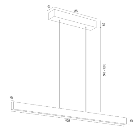 Lampa Wisząca BALANS (8305) - Argon