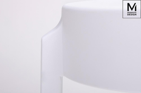 MODESTO stołek CALMAR 46 biały - polipropylen (C1070.WHITE) - Modesto Design