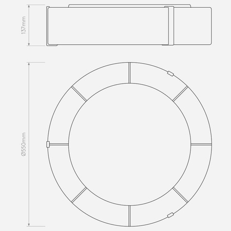 Plafon SALINA 550 biały (1463002) - Astro Lighting