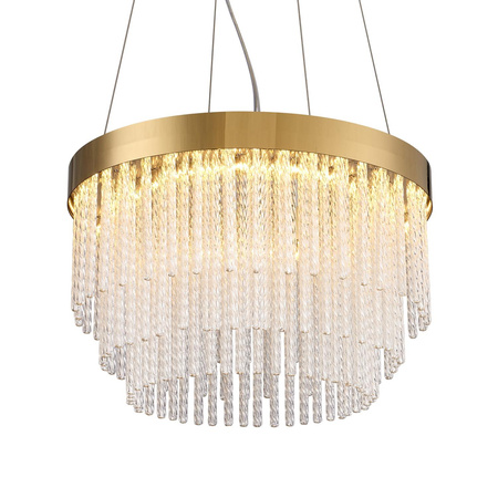 Lampa wisząca GLORIA LED kryształowa złota 40 cm (ST-DL8510) - Step into Design