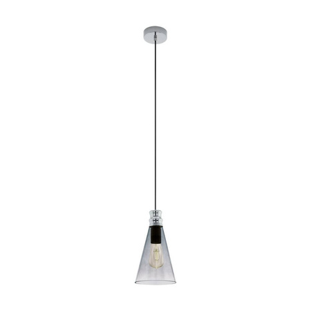 Lampa wisząca FRAMPTON 1 czarna/dymiona (49154 - Eglo) - żyrandol