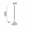 Lampa podłogowa THIN TUBE LED TERAKOTA (26551-L927-D9-00-83) - Aqform