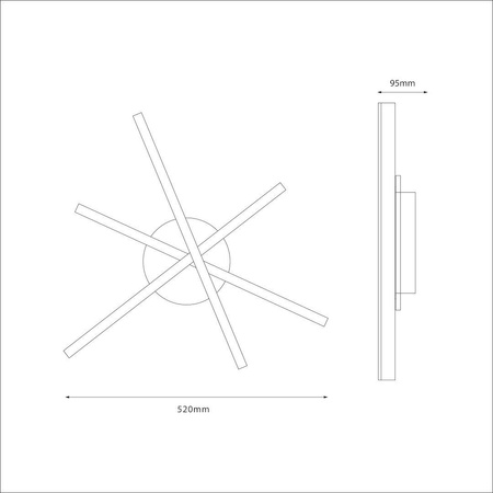 Lampa sufitowa STICK 12W LED (ML1850) - Milagro